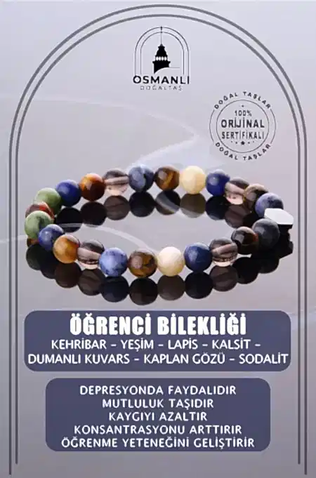 Öğrenci Doğal Taş Bileklik
