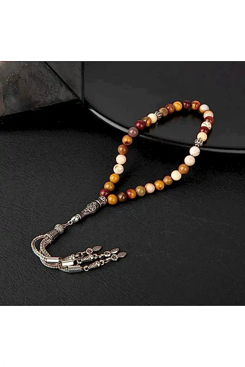 Jasper Doğal Taş Tesbih 33lük - 6mm