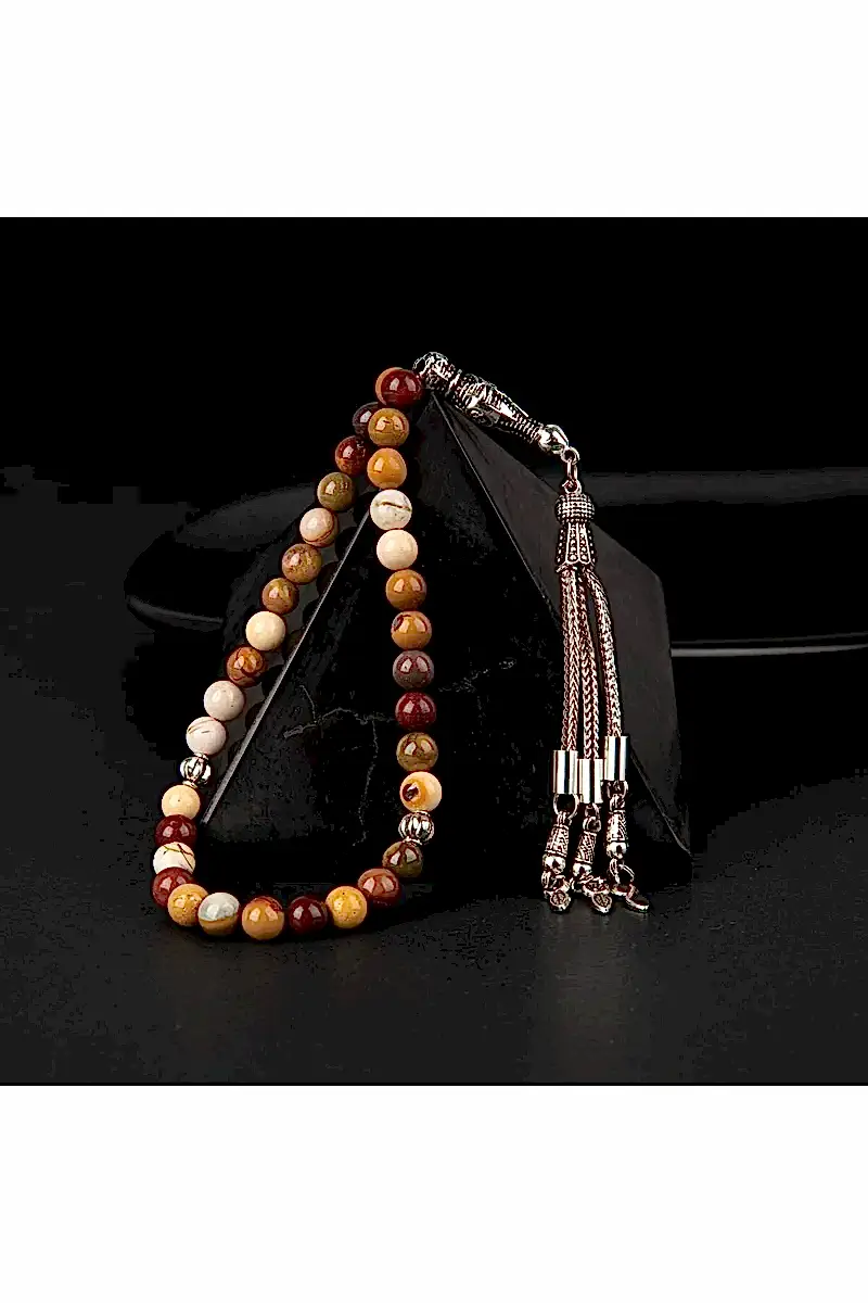 Jasper Doğal Taş Tesbih 33lük - 6mm