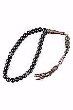 Hematit Doğal Taş Tesbih 33lük - 6mm