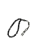 Karlı Obsidyen Doğal Taş Tesbih 33lük - 6mm