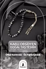Karlı Obsidyen Doğal Taş Tesbih 33lük - 6mm