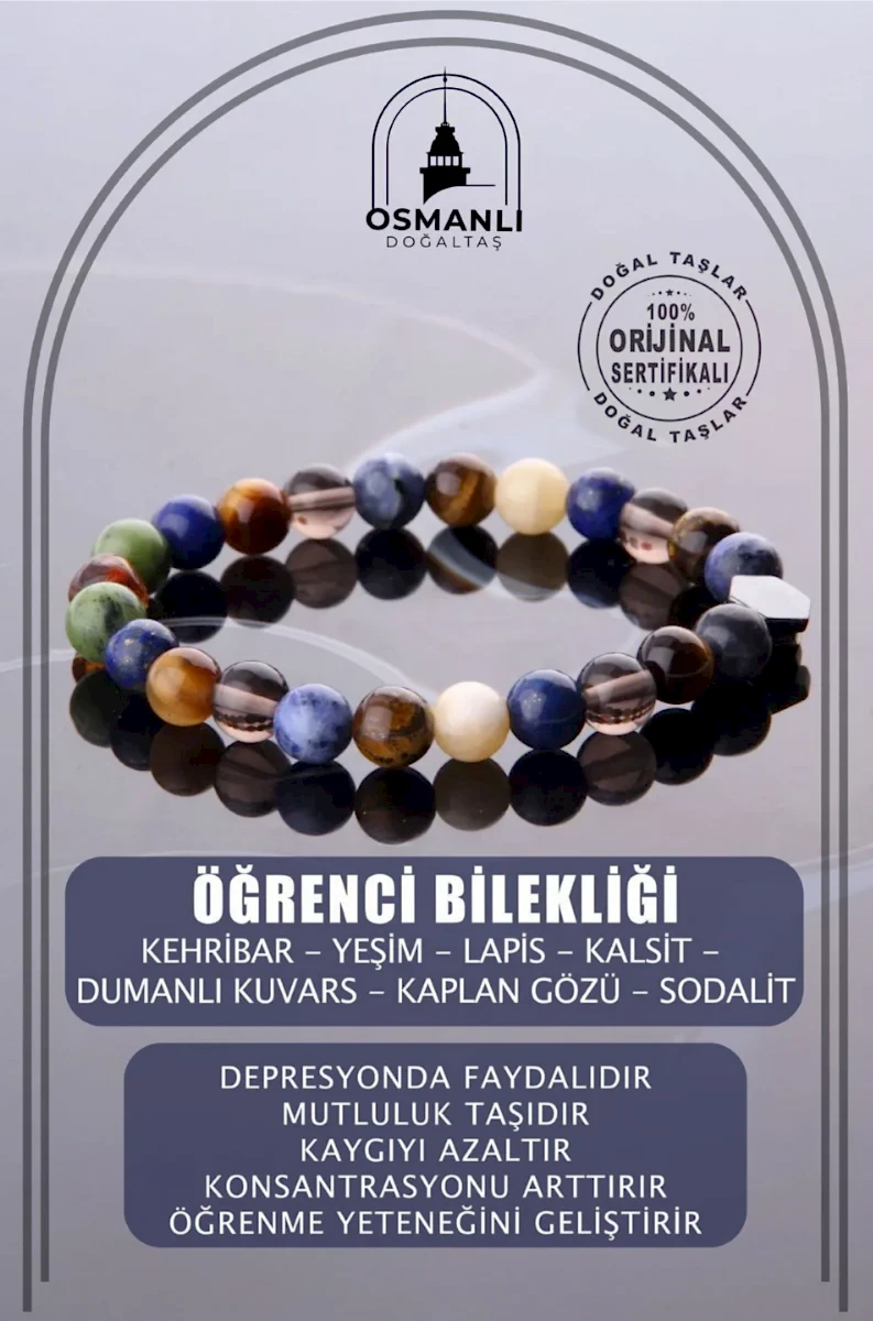 Öğrenci Doğal Taş Bileklik